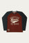 RAGLAN GRAPHIC WAFFLE T-SHIRT (SSBK-1484)