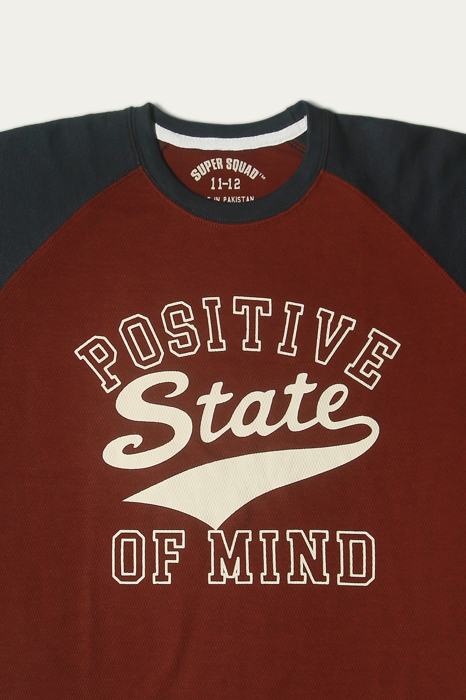 RAGLAN GRAPHIC WAFFLE T-SHIRT (SSBK-1484)