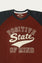RAGLAN GRAPHIC WAFFLE T-SHIRT (SSBK-1484)