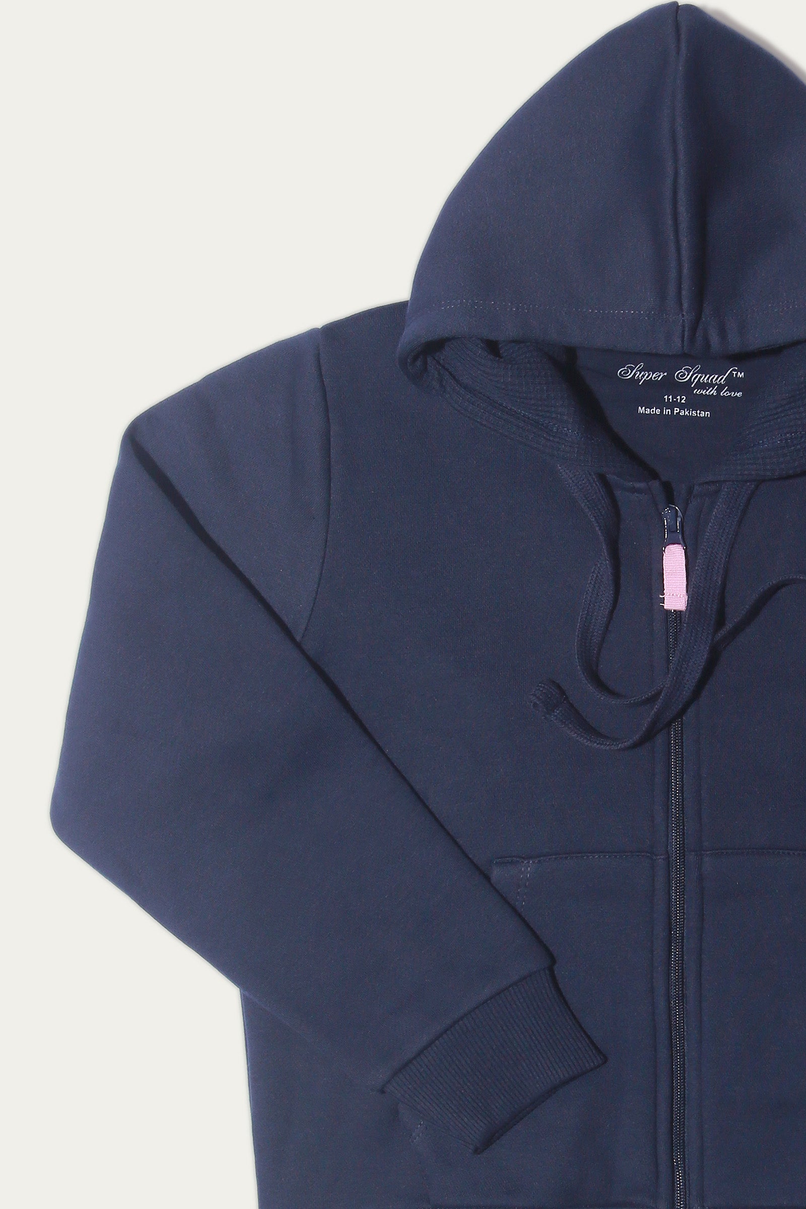 ZIPPER HOODIE WITH BACKSIDE GRAPHIC (SSGKH-47)