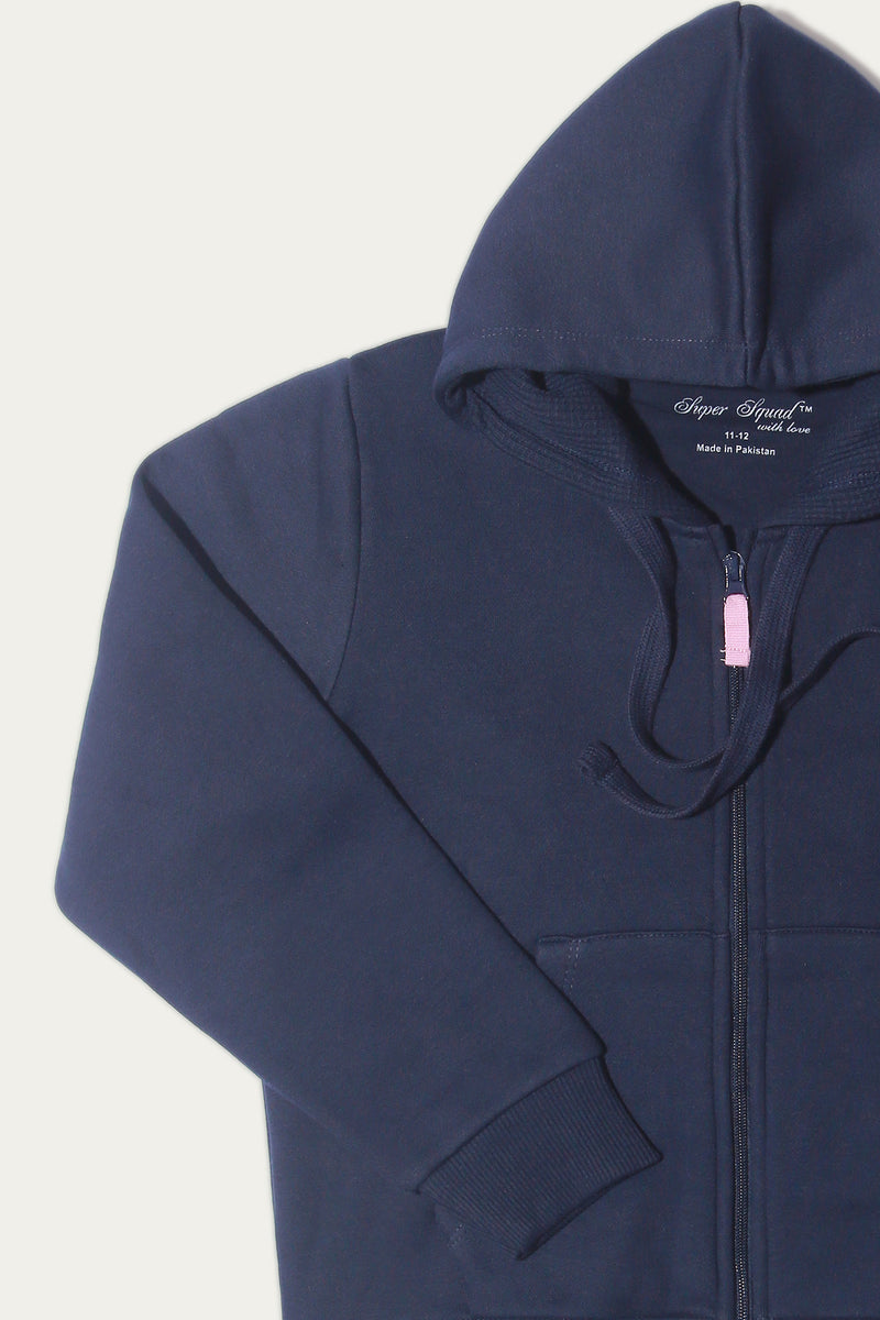 ZIPPER HOODIE WITH BACKSIDE GRAPHIC (SSGKH-47)