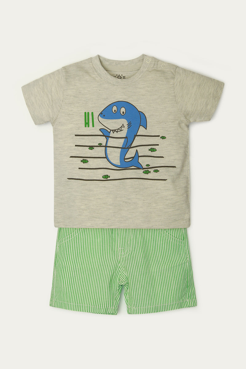 Graphic T-Shirt with Shorts (ITTS-080)