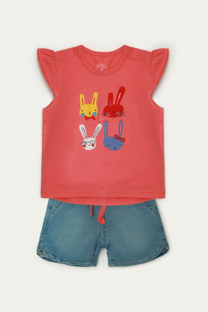 Graphic T-Shirt with Shorts (IDSS-051)