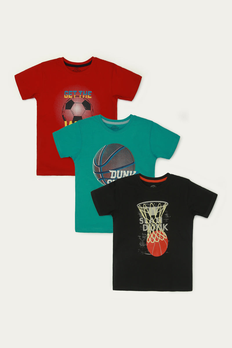 GRAPHIC T-SHIRTS (PACK OF 3) (MSBKTPJ-07)