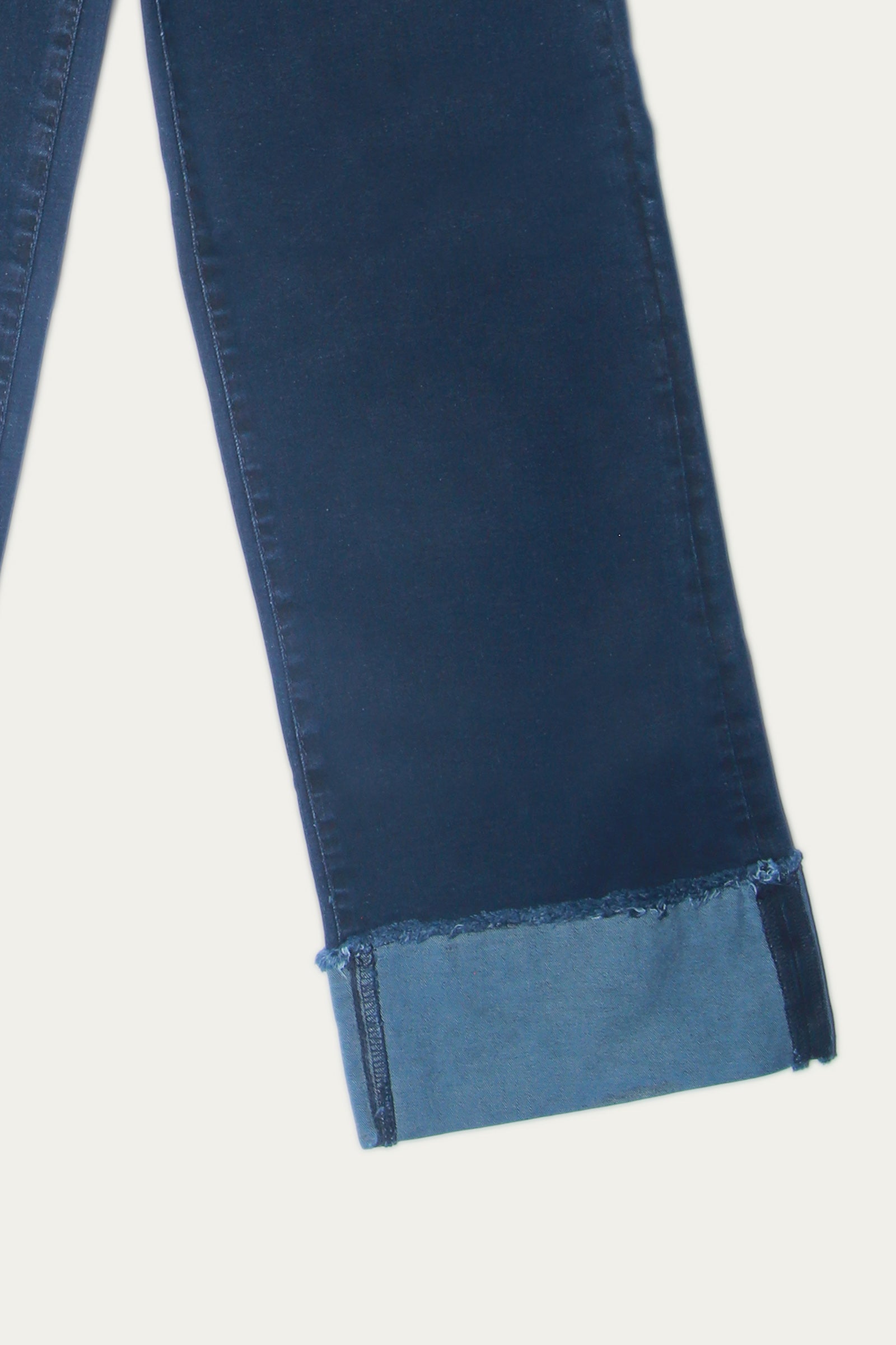 HIGH WAISTED PANTS WITH TURNOVER HEM (SSGD-134)