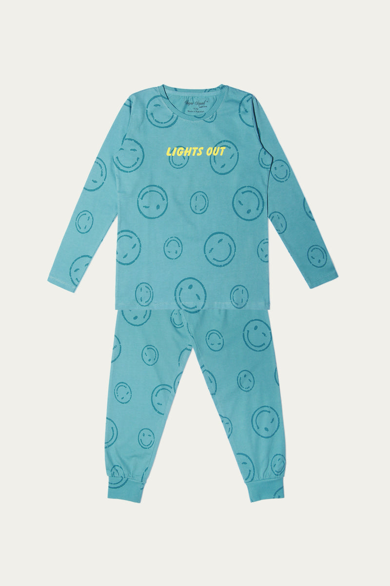 SMILEY ROTARY PRINT NIGHT SUIT (SSGNW-79)