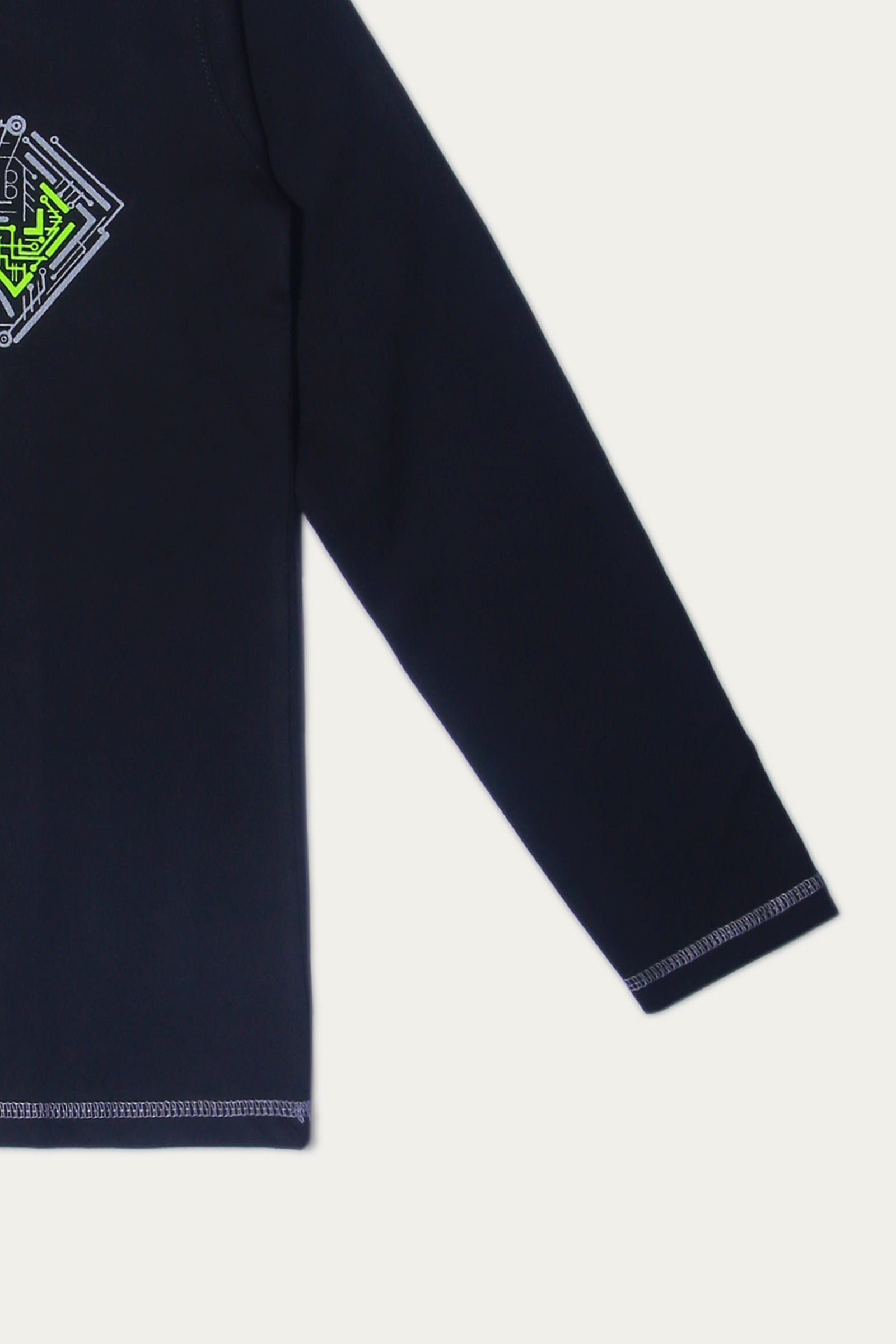 LONG SLEEVE GRAPHIC CREW NECK T-SHIRT (SSBK-1485)