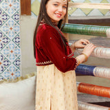 Embellished Jacket Kameez & Sharara (GPW-1042)