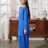 Embroidered Rangeen Kurti With Shalwar (RGKS-33)