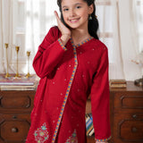 Embroidered Rangeen Kurti Plazo Trousers (RGKS-30)