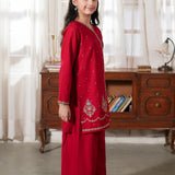 Embroidered Rangeen Kurti Plazo Trousers (RGKS-30)