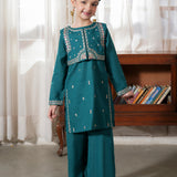 Embroidered Rangeen Kurti Trousers (RGKSM-06)