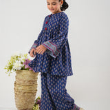 Printed Frock With Loose Trousers (DGKSB-94)