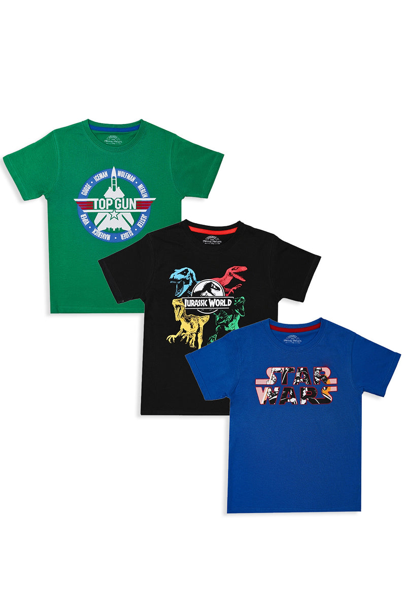 Graphic T-Shirts (Pack Of 3) (MSBKTPJ-15)