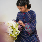 Printed Frock With Loose Trousers (DGKSB-94)
