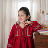 Embroidered Kurti With Trousers (RGKSM-05)