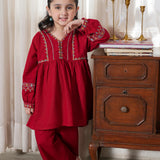 Embroidered Kurti With Trousers (RGKSM-05)
