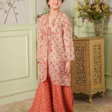 Embroidered Gown, Inner Shirt With Sharara (DGFS-57)