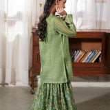 Embellished Kameez, Gharara (DGFS-24)