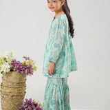 Printed Gharara With Emb Shirt (DGFS-35)