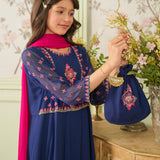Embellished Kameez Trousers Dupatta & Pouch (GPW-1170)