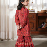 Embroidered Kameez & Gharara (DGFS-26)