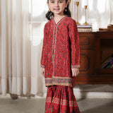 Embroidered Kameez & Gharara (DGFS-26)