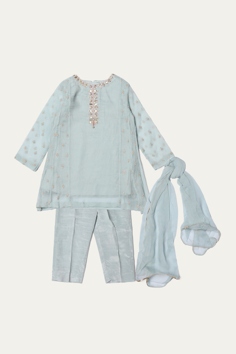 Kameez,Trousers & Dupatta (ISK-219)