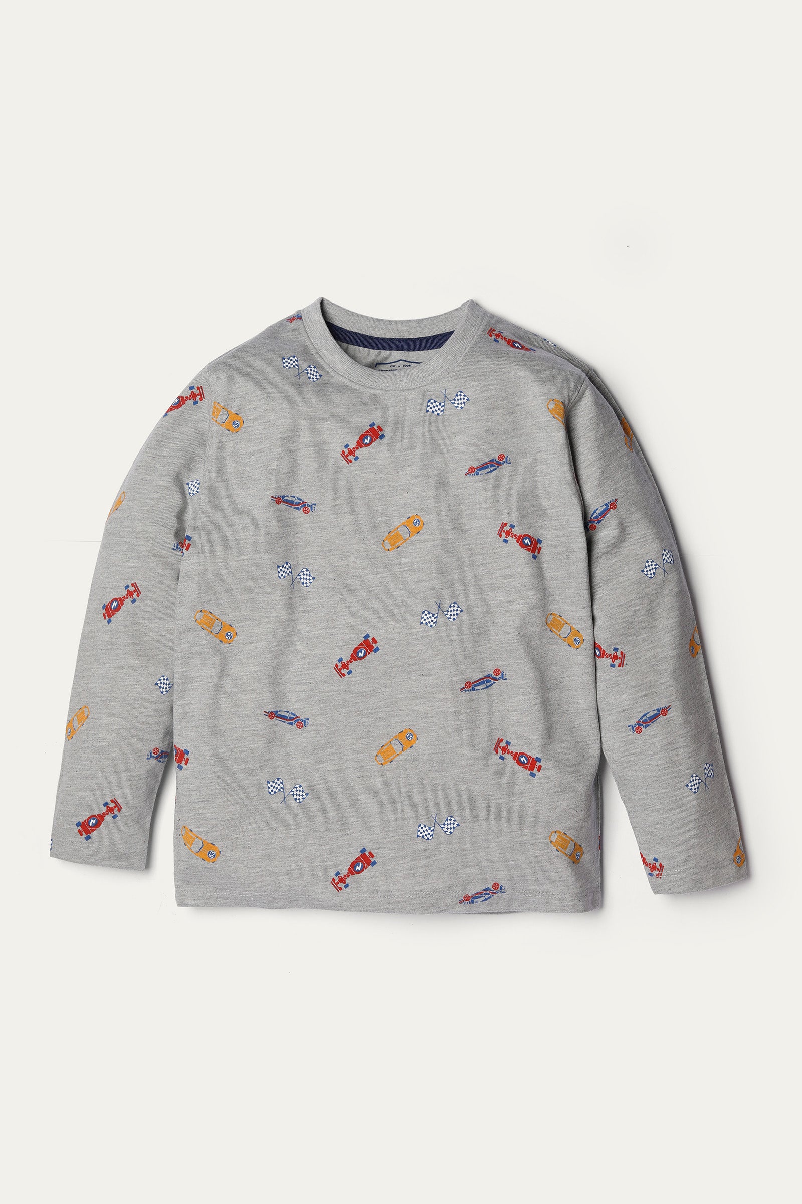 LONG SLEEVE ROTARY PRINT T-SHIRT (BKTPJ-017AR)