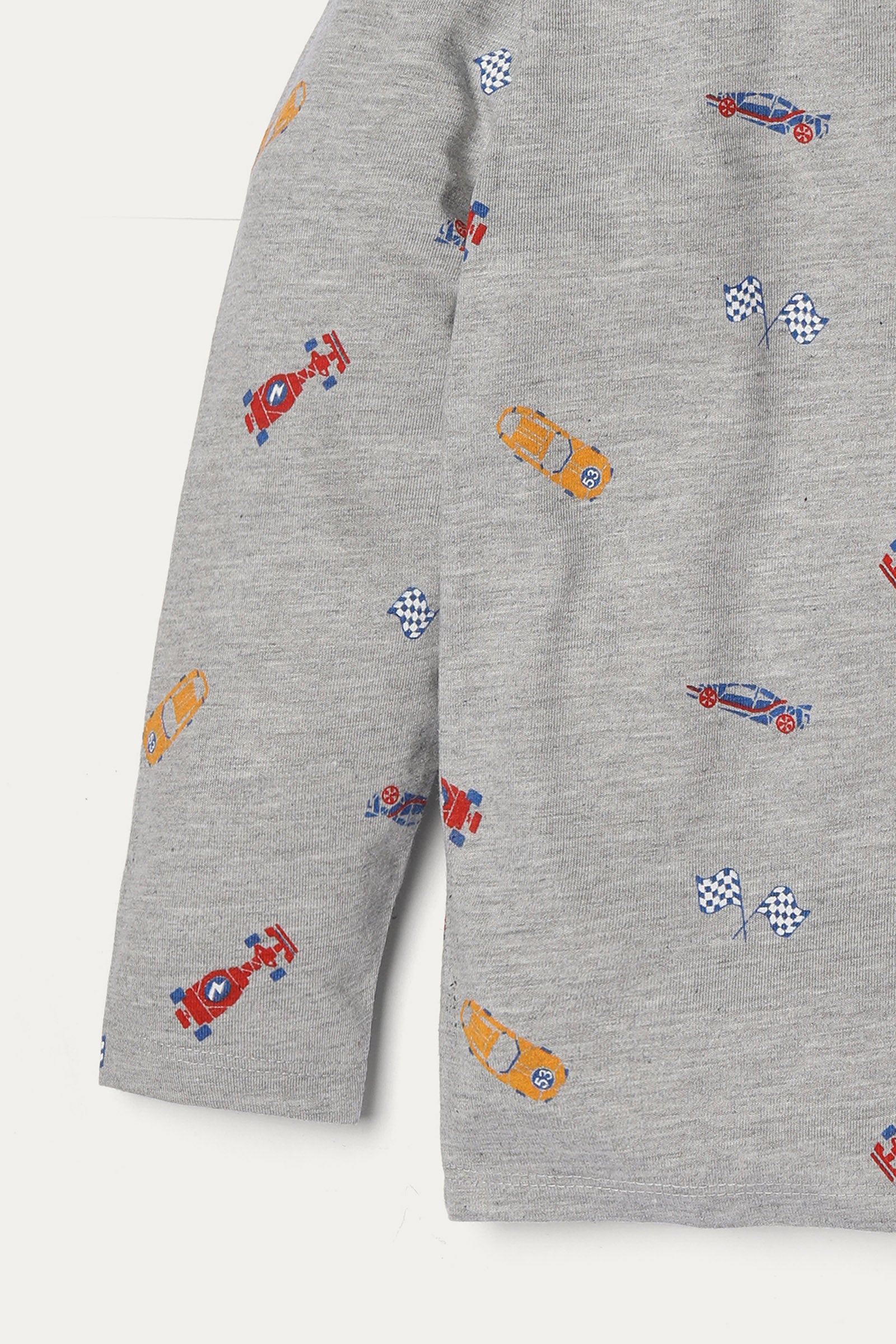 LONG SLEEVE ROTARY PRINT T-SHIRT (BKTPJ-017AR)