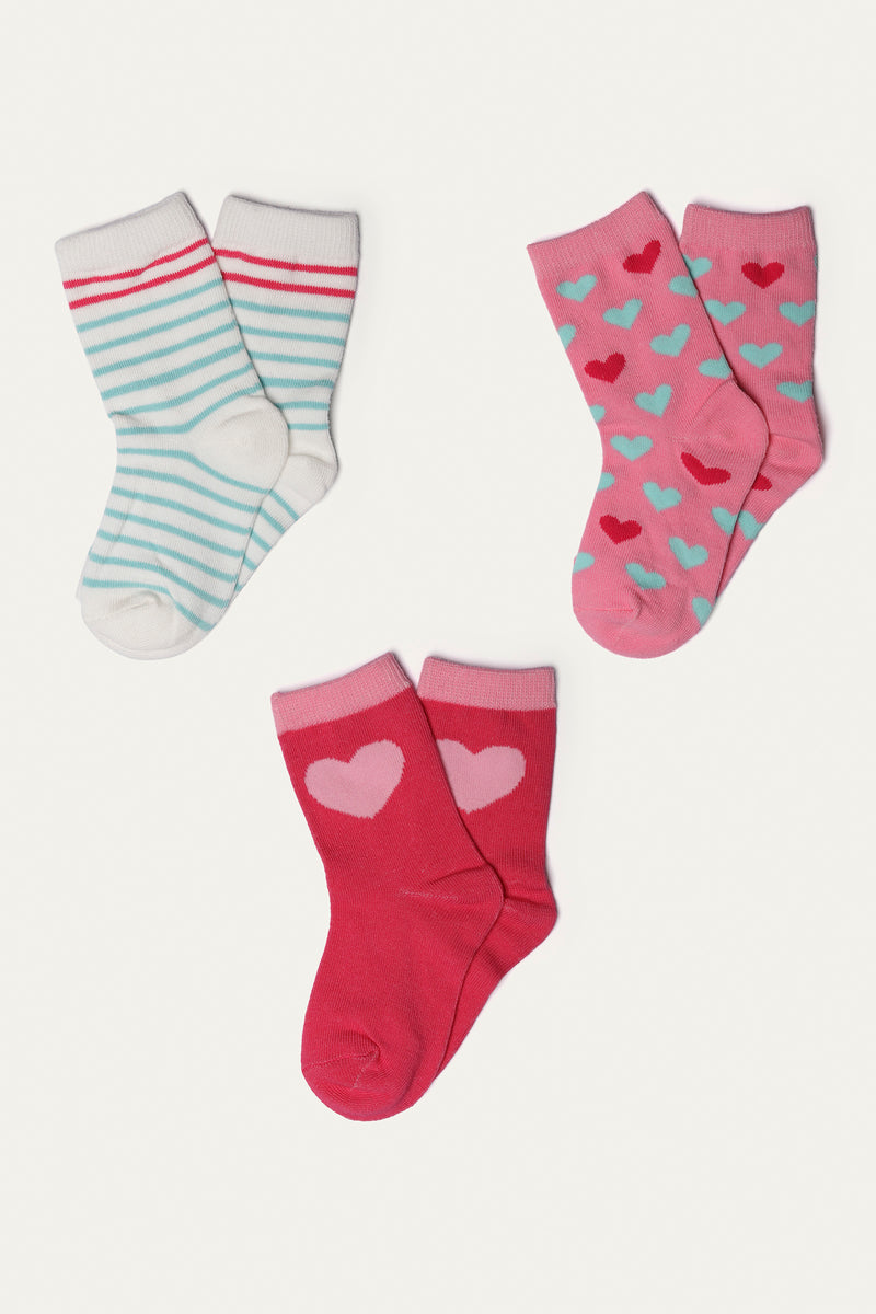 Socks - Soft Cotton/Polyester/Elastane | Assorted - Best Kids Clothing Brands In Pakistan Online|Minnie Minors
