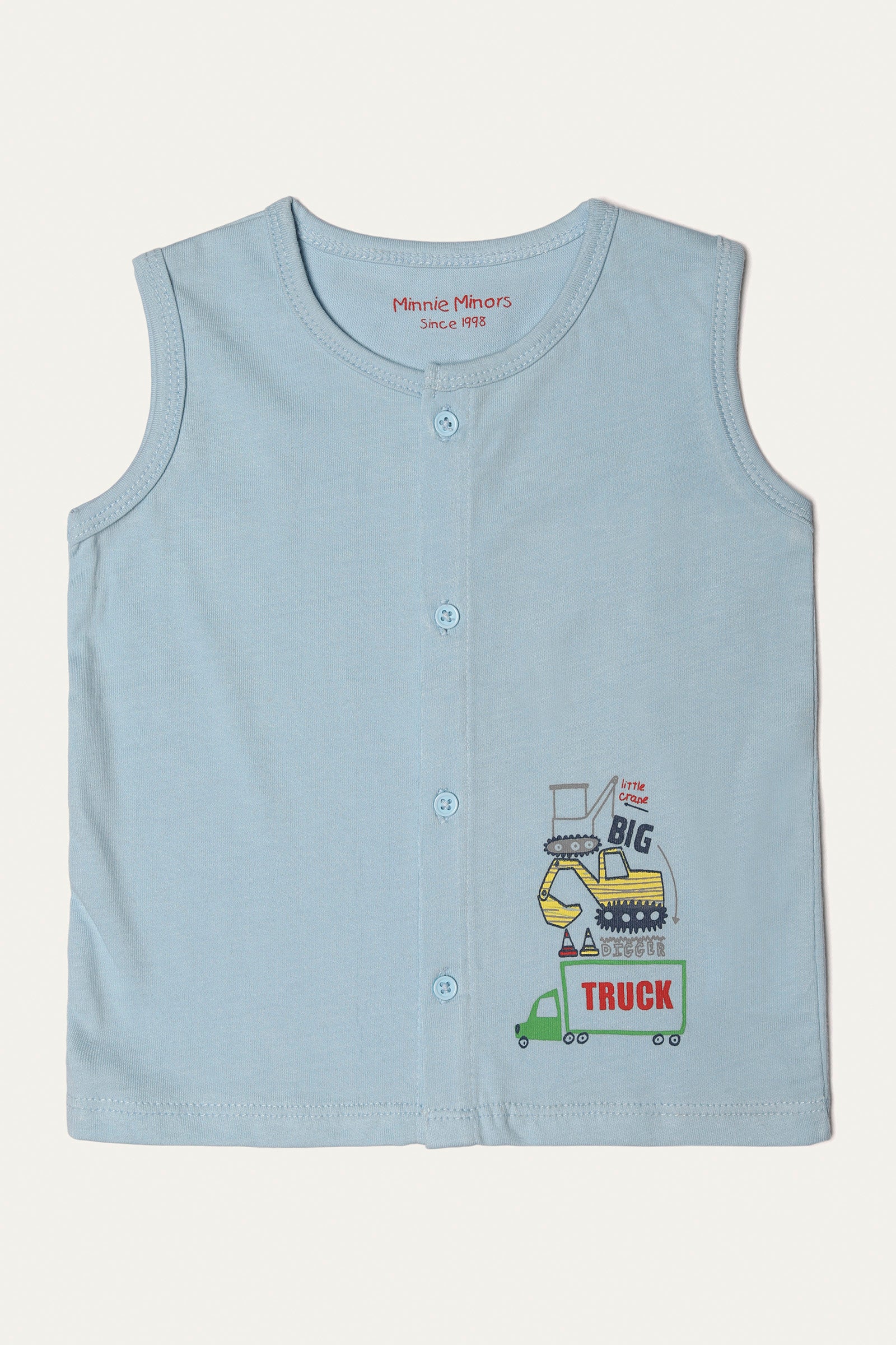 Graphic Front Open Vests (Pack Of 2) (IVB-07)