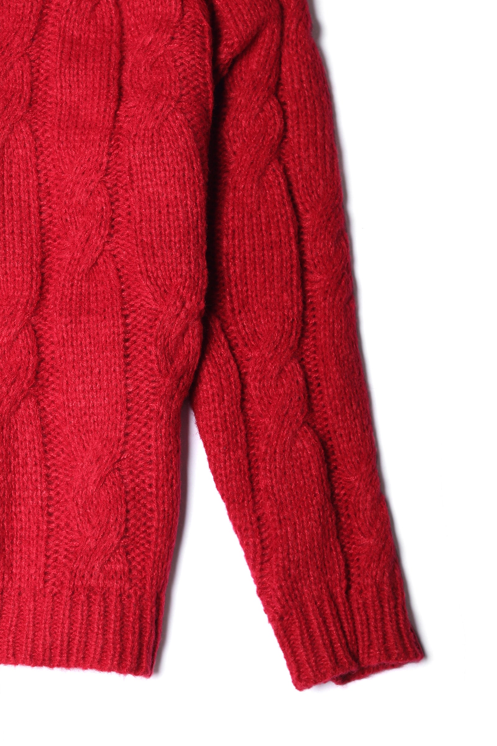 CABLED CREW NECK SWEATER (SSBSTR-108R)