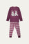 GRAPHIC CREWNECK T-SHIRT WITH CHECK PRINT PAJAMAS (SSGNW-73R)