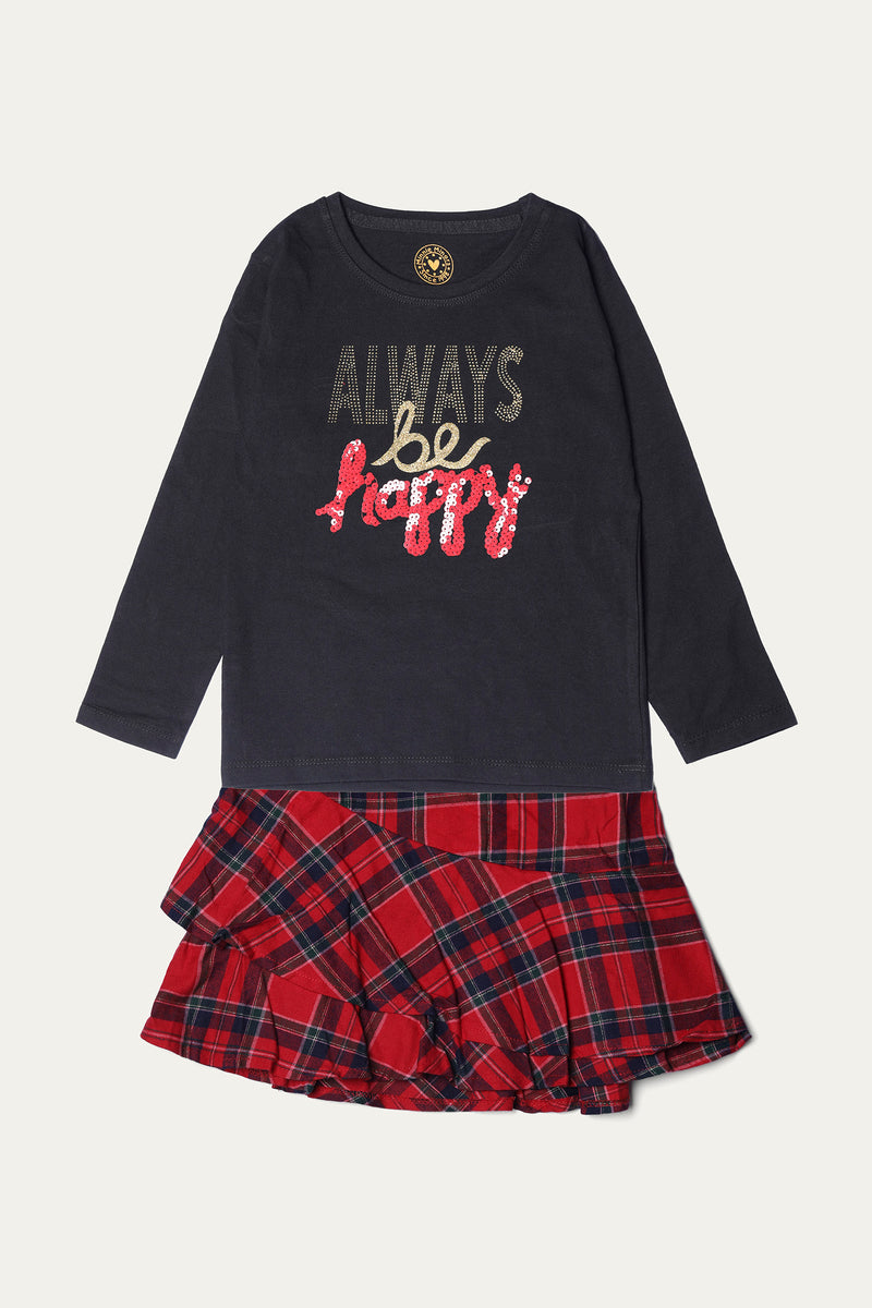 Skirt With T-Shirt (BS-251R)