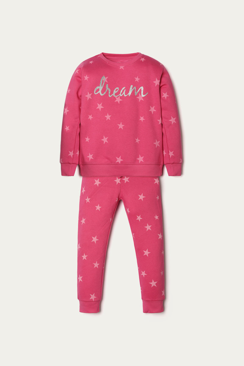 Night Suit - Soft Fleece Lsf | Bubble Pink - Best Kids Clothing Brands In Pakistan Online|Minnie Minors