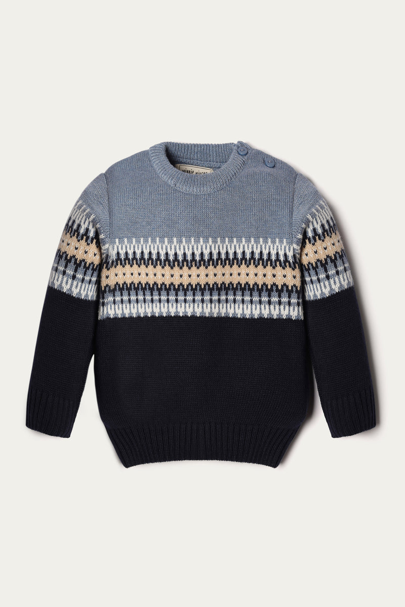 Crew Neck Sweater - Soft  Cotton | Multi - Best Kids Clothing Brands In Pakistan Online|Minnie Minors
