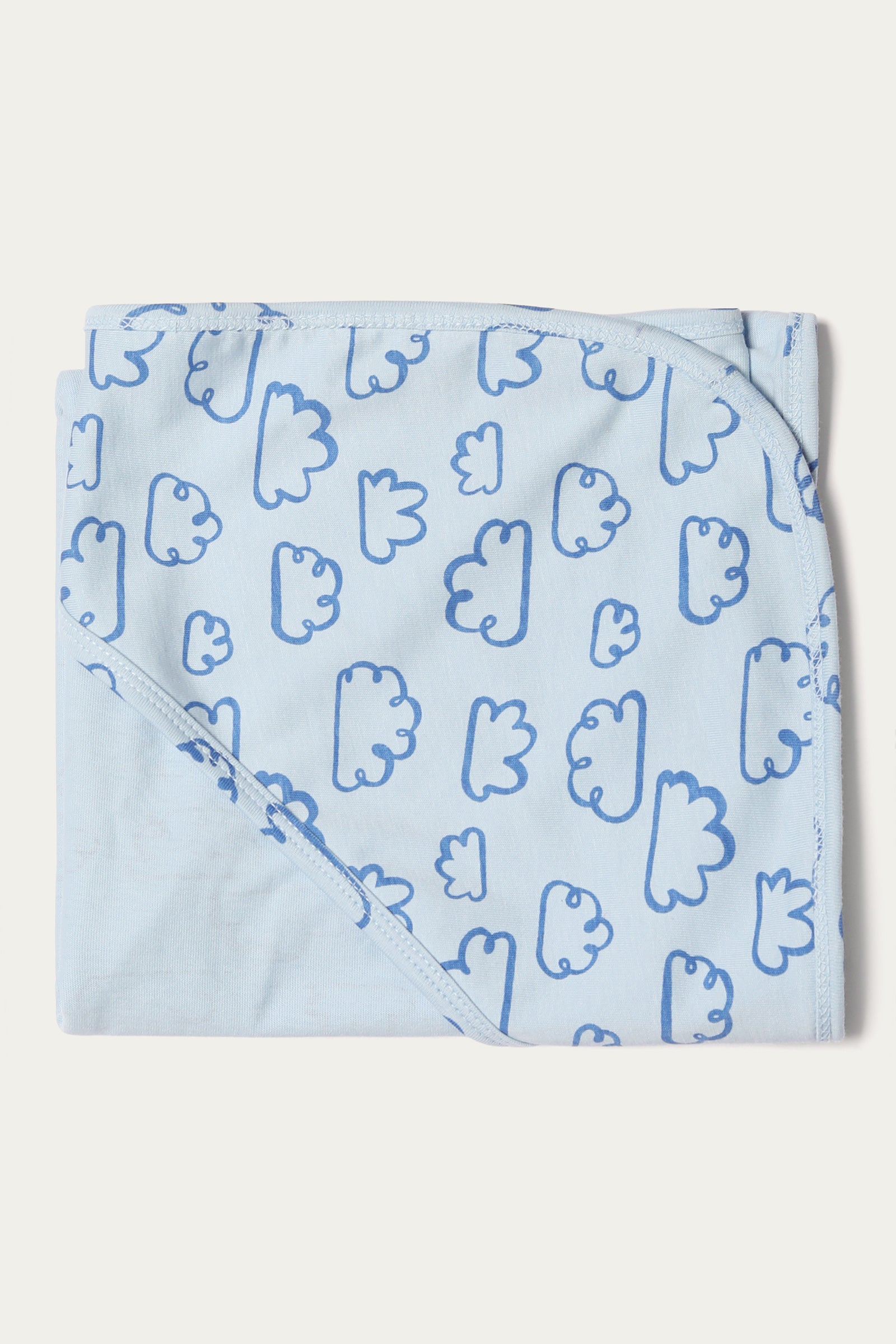 Wrapping Sheet - Soft Single Jersey | Blue - Best Kids Clothing Brands In Pakistan Online|Minnie Minors