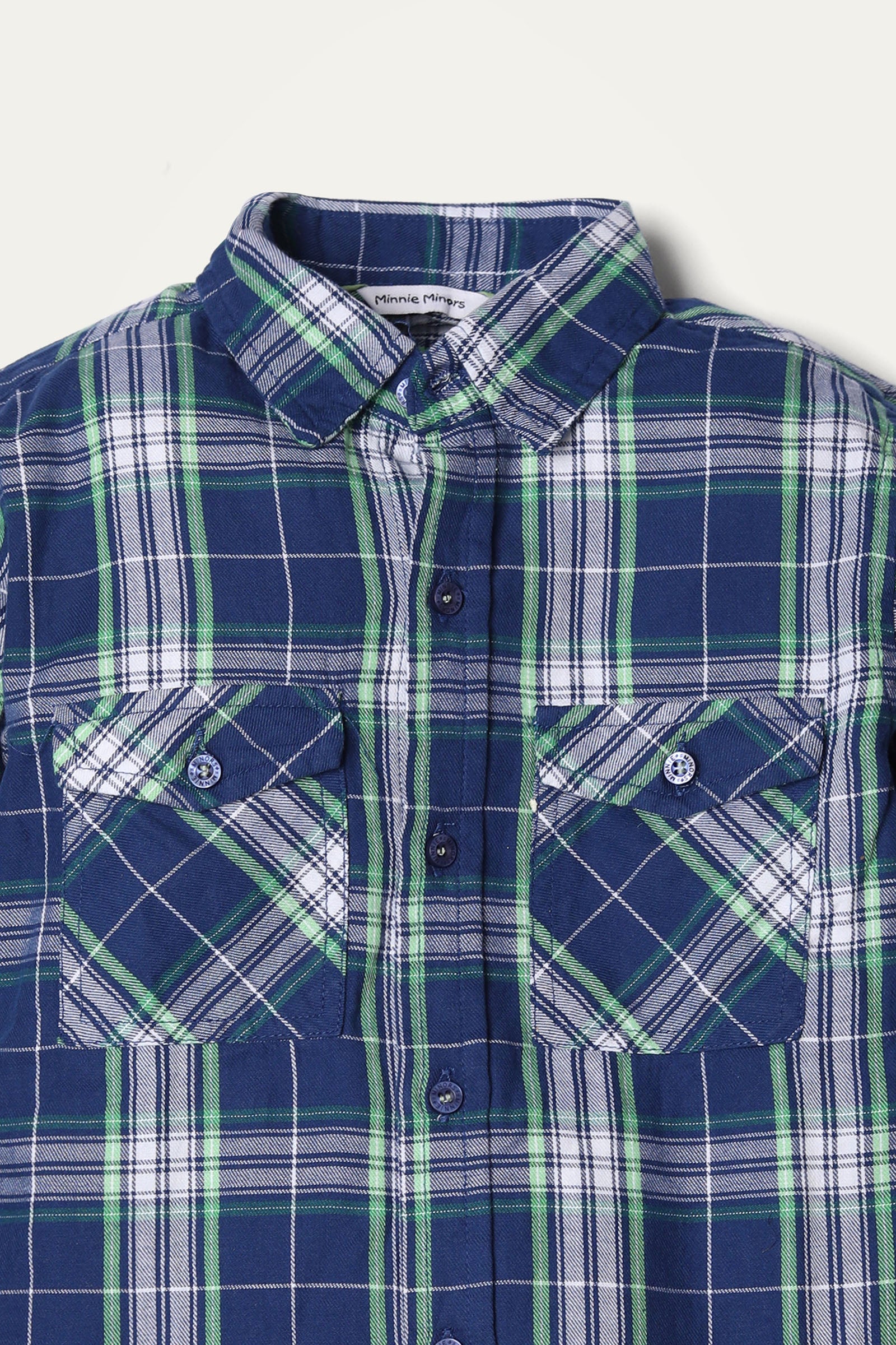 CHECKERED SHIRT WITH FLAP POCKETS (WBS-961)