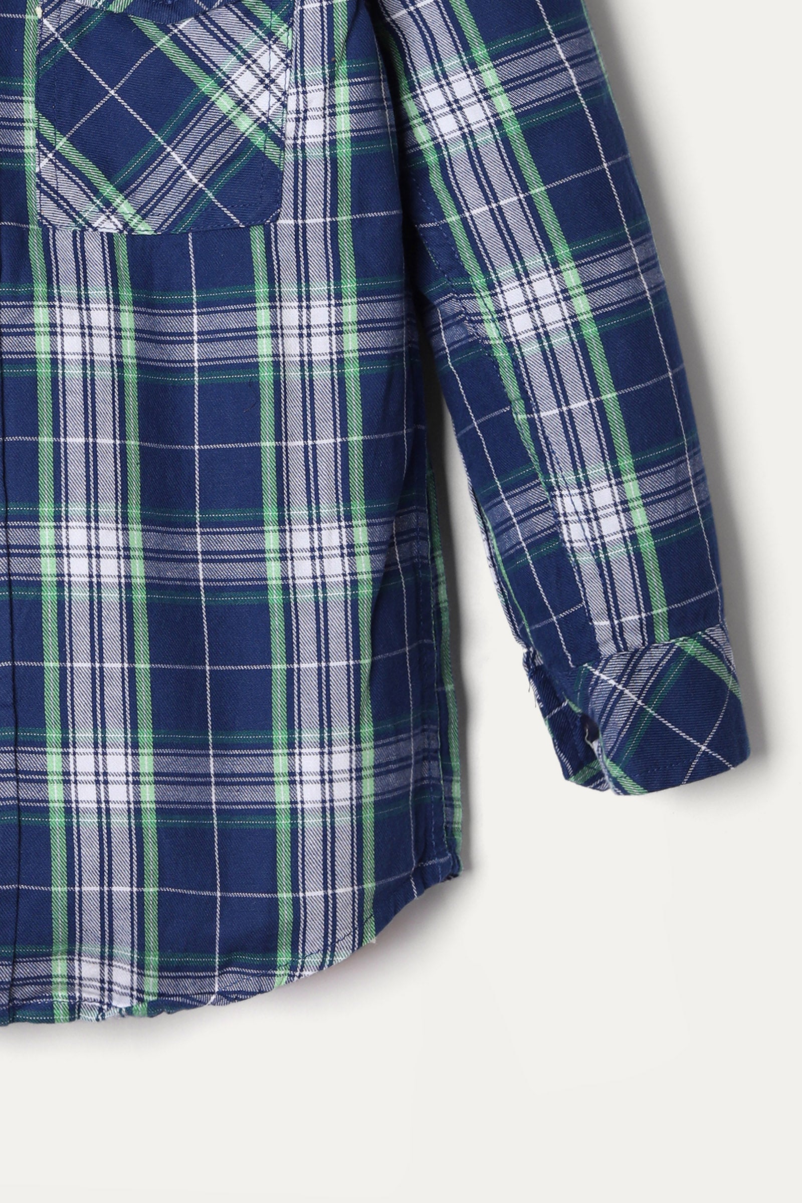 CHECKERED SHIRT WITH FLAP POCKETS (WBS-961)
