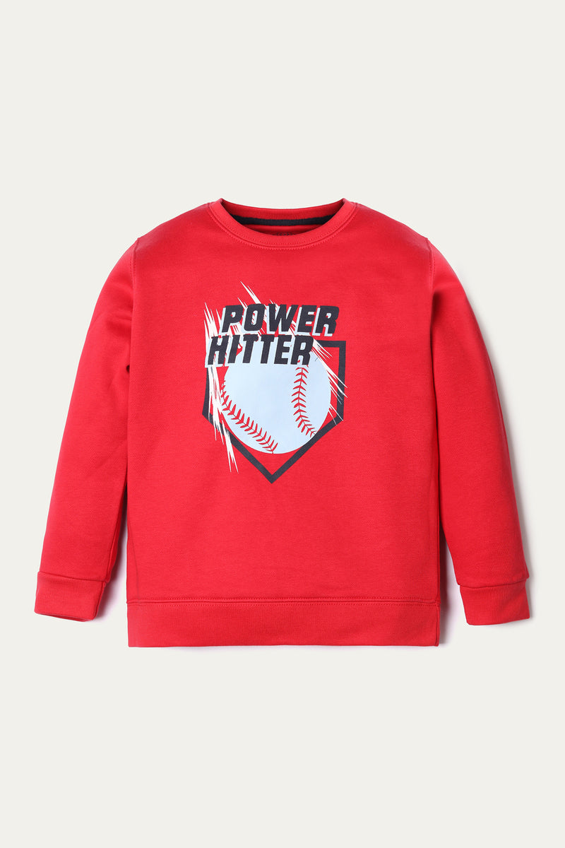 Sweatshirt - Soft Fleece Lsf | Red - Best Kids Clothing Brands In Pakistan Online|Minnie Minors
