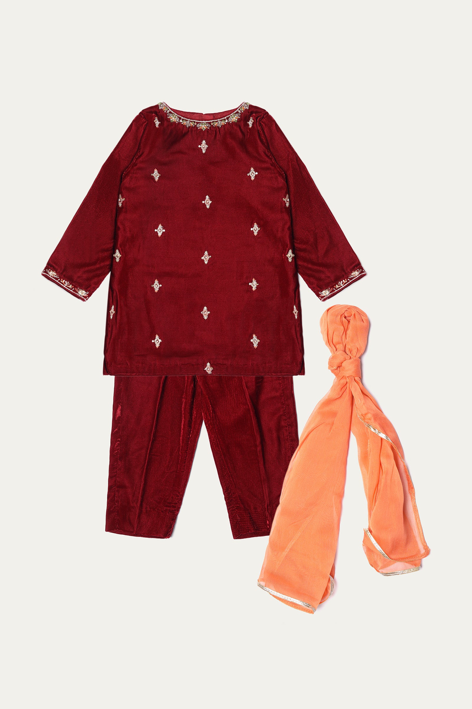 Kameez,Trousers & Dupatta (ISK-217)