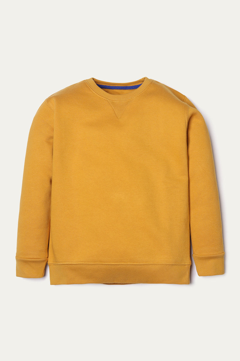 Sweatshirt - Soft Fleece Lsf | Mustard - Best Kids Clothing Brands In Pakistan Online|Minnie Minors