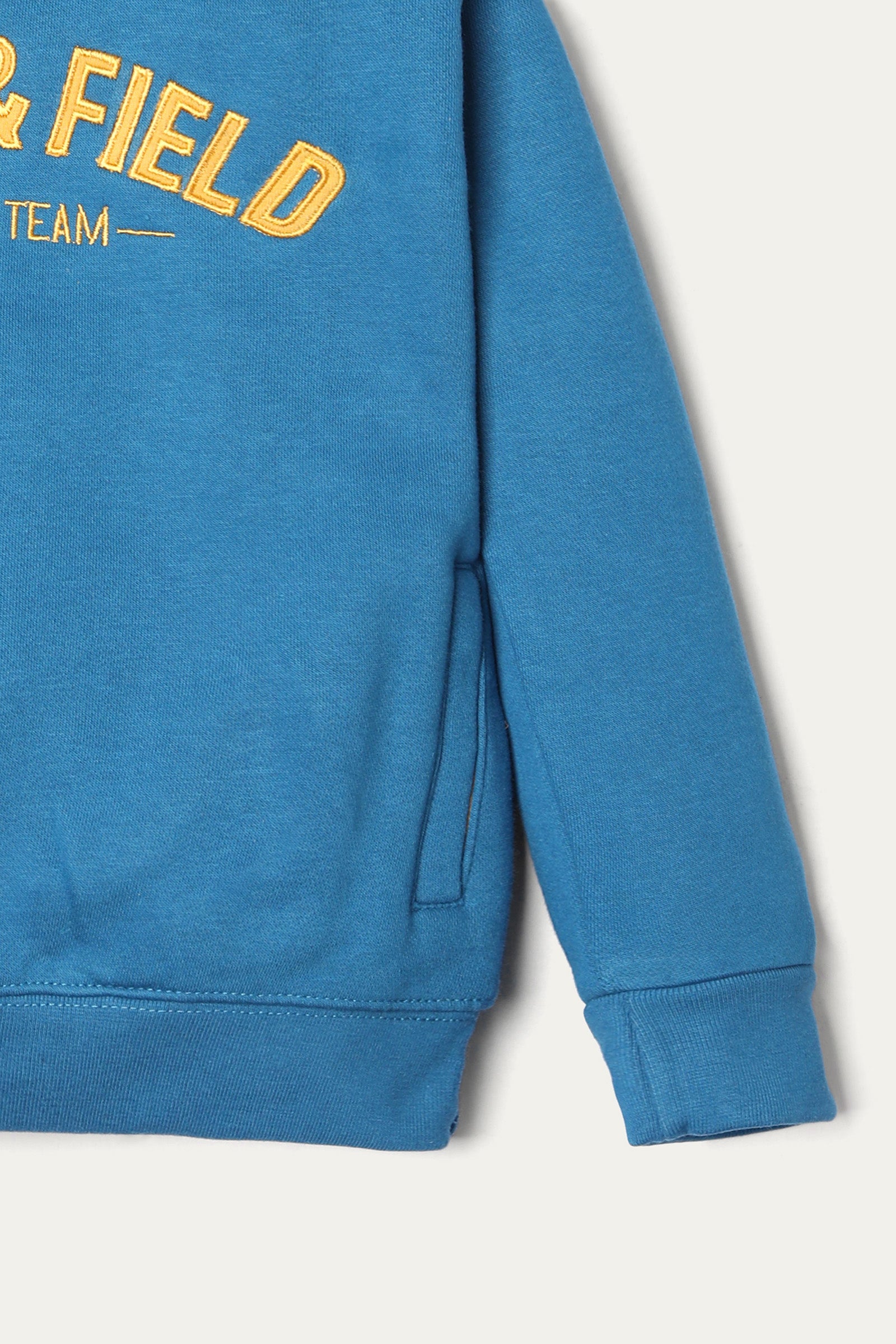 PULLOVER HOODIE WITH FRONT APPLIQUE (BFU-049)