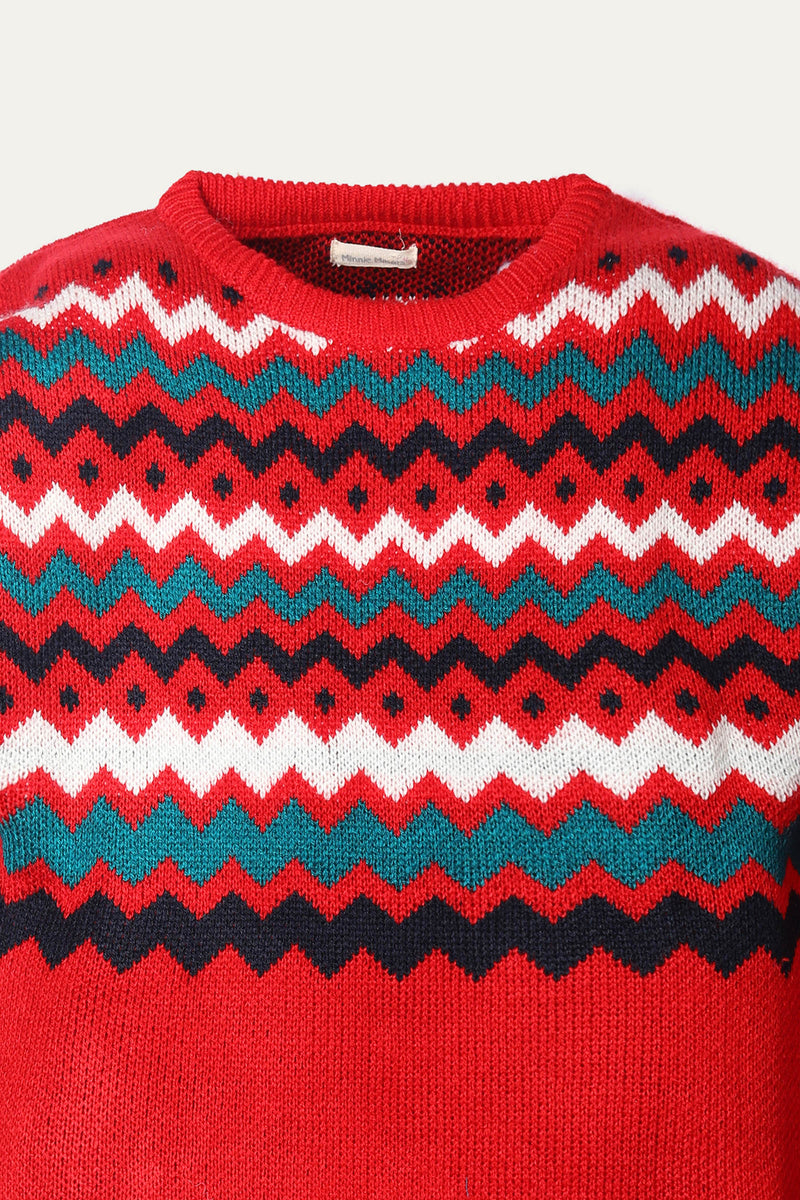 Jacquard Full Sleeve Sweater (GMMS-204R)