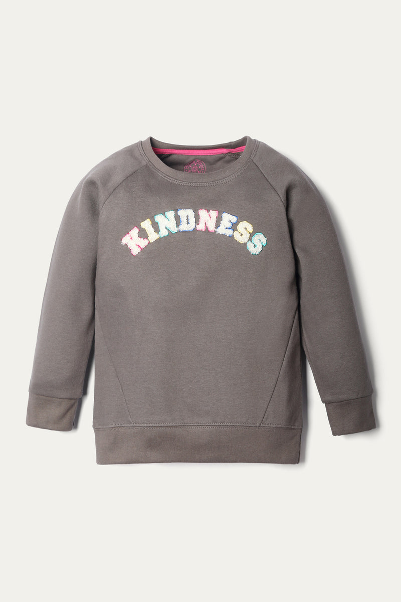 Graphic Sweatshirt - Soft Fleece | Moss - Best Kids Clothing Brands In Pakistan Online|Minnie Minors