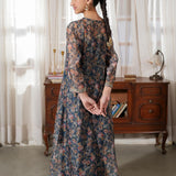 Embroidered Kali Dar Shirt With Straight Pants (DGFS-31)