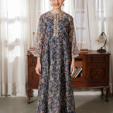 Embroidered Kali Dar Shirt With Straight Pants (DGFS-31)