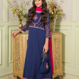Embellished Kameez Trousers Dupatta & Pouch (GPW-1170)