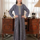 Embroidered Kali Dar Shirt With Straight Pants (DGFS-25)